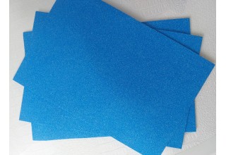 Глиттерный фоамиран 2 мм  20*30 см цв. светло-синий перламутровый, цена за лист